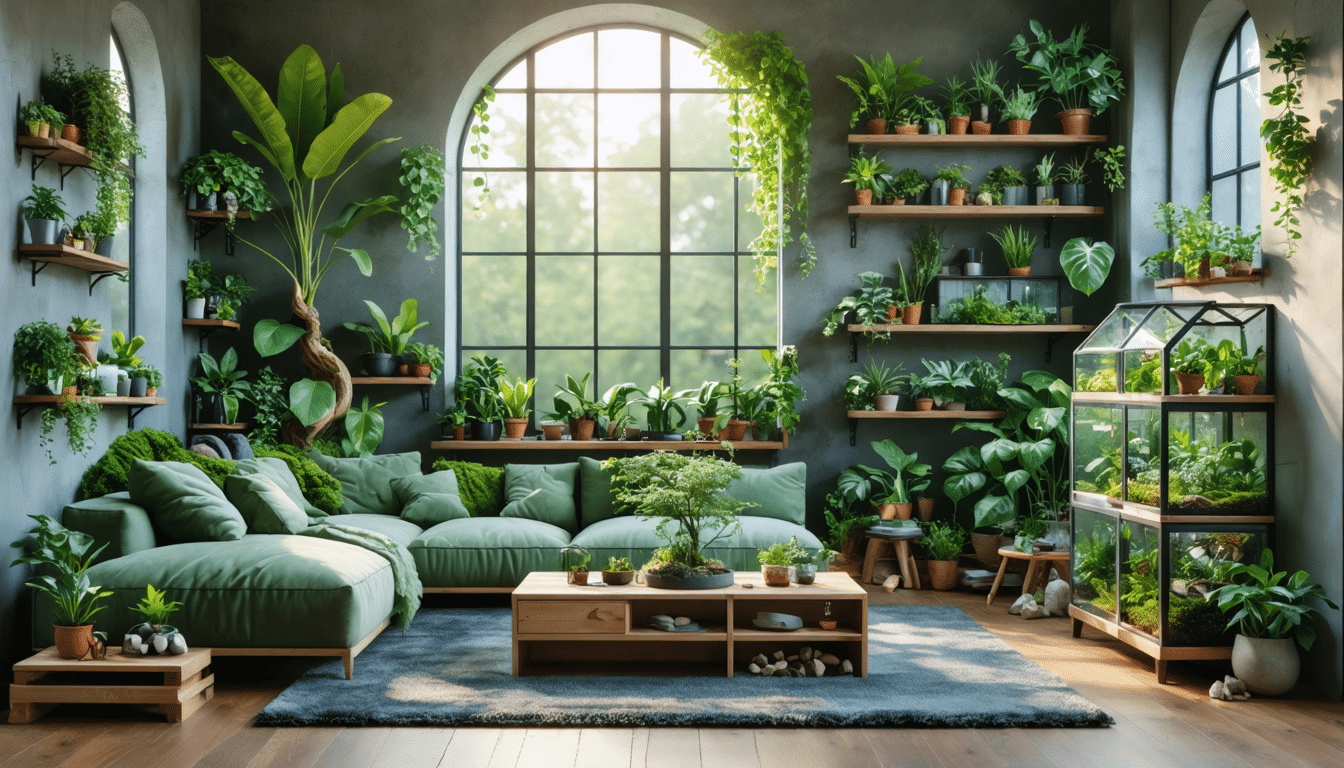 découvrez comment intégrer la nature dans votre salon avec des idées inspirantes de plantes d'intérieur et de terrariums. transformez votre espace de vie en un havre de verdure et de bien-être grâce à nos conseils pratiques et créatifs.