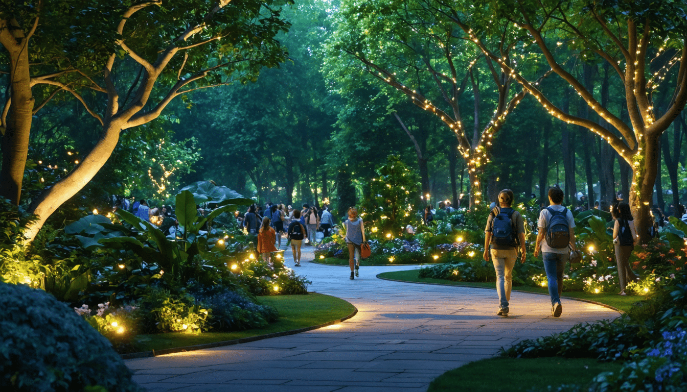 plongez dans un univers féérique avec les illuminations du jardin des plantes. vivez un voyage nocturne enchanteur où la nature se dévoile à travers des jeux de lumières magiques. un rendez-vous incontournable pour les amateurs de beauté et de poésie.
