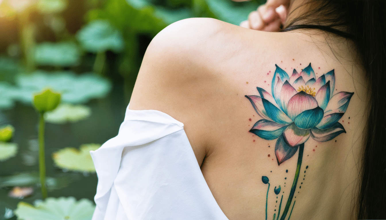 La signification et les styles du tatouage fleur de lotus - Univers Habitat