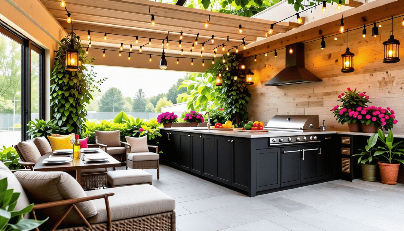 découvrez des conseils pratiques pour aménager une cuisine d'été conviviale et fonctionnelle. créez un espace culinaire extérieur où se mêlent confort et esthétique, parfait pour vos repas en plein air.