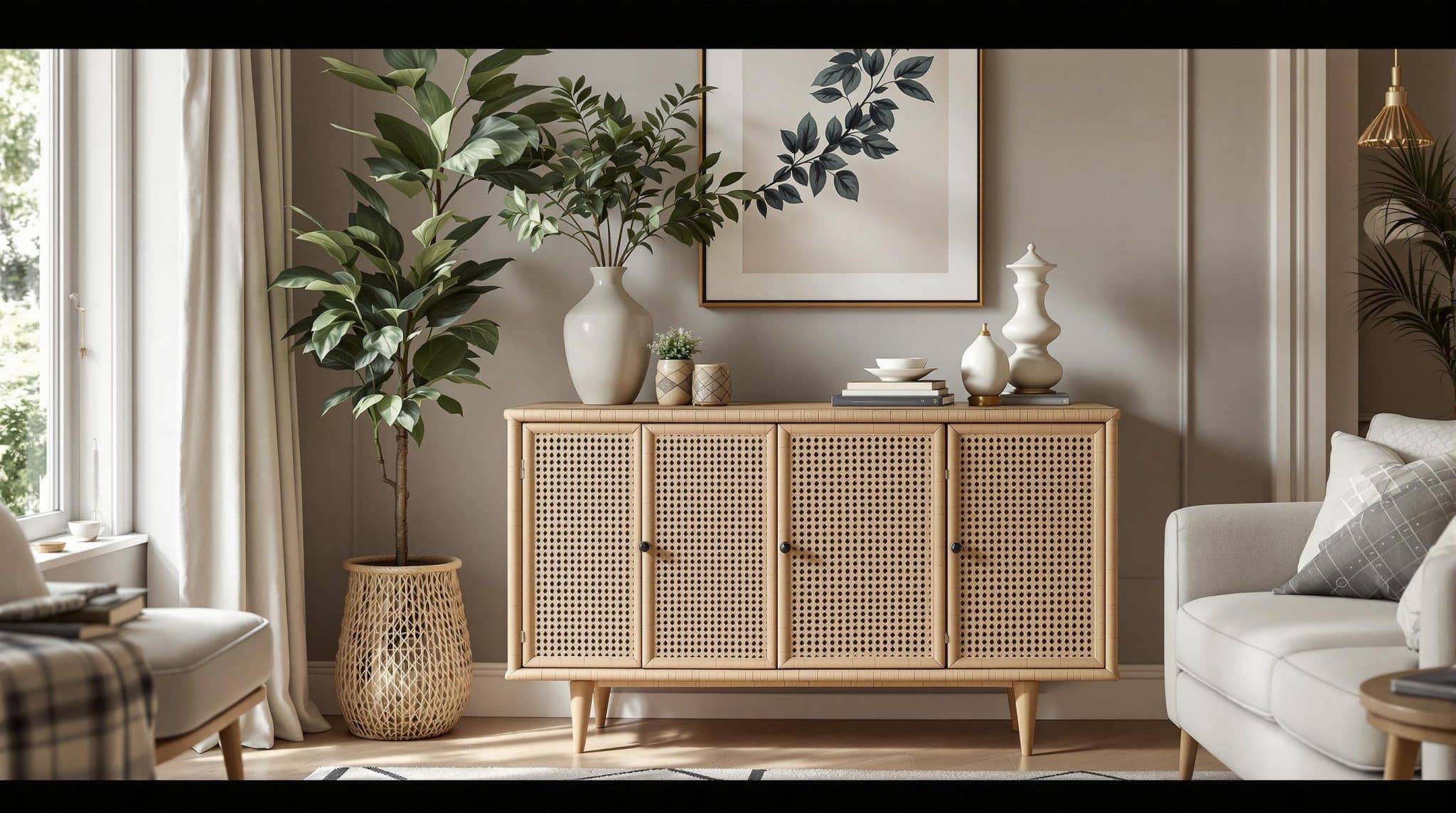 découvrez comment un buffet en cannage peut transformer votre décoration intérieure en ajoutant une touche d'élégance et de modernité. ce meuble tendance allie esthétique et fonctionnalité, parfait pour sublimer votre espace de vie.