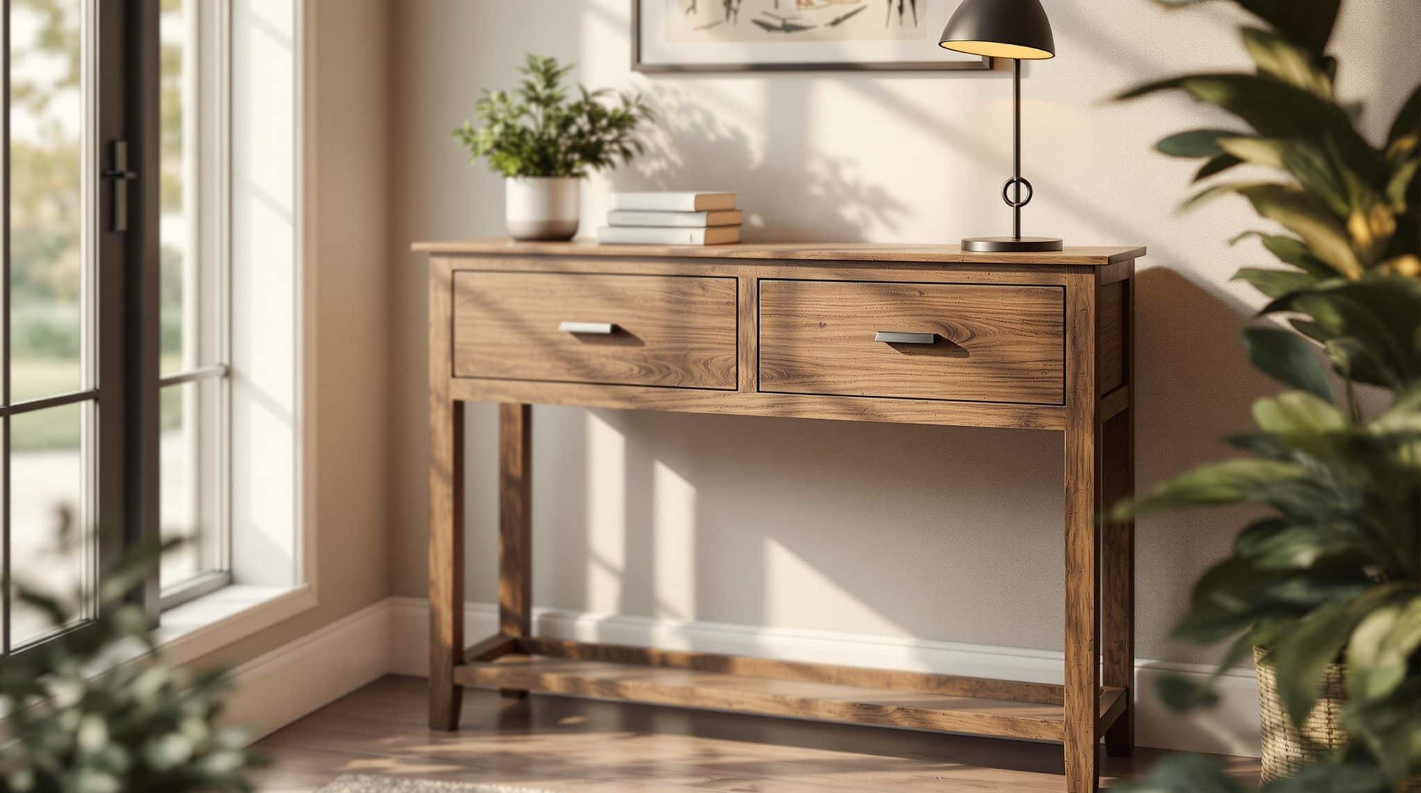 découvrez comment la console d’entrée à tiroirs transforme votre espace en un havre d'organisation. pratique et esthétique, cet allié incontournable vous aide à garder vos objets du quotidien à portée de main tout en embellissant votre intérieur.