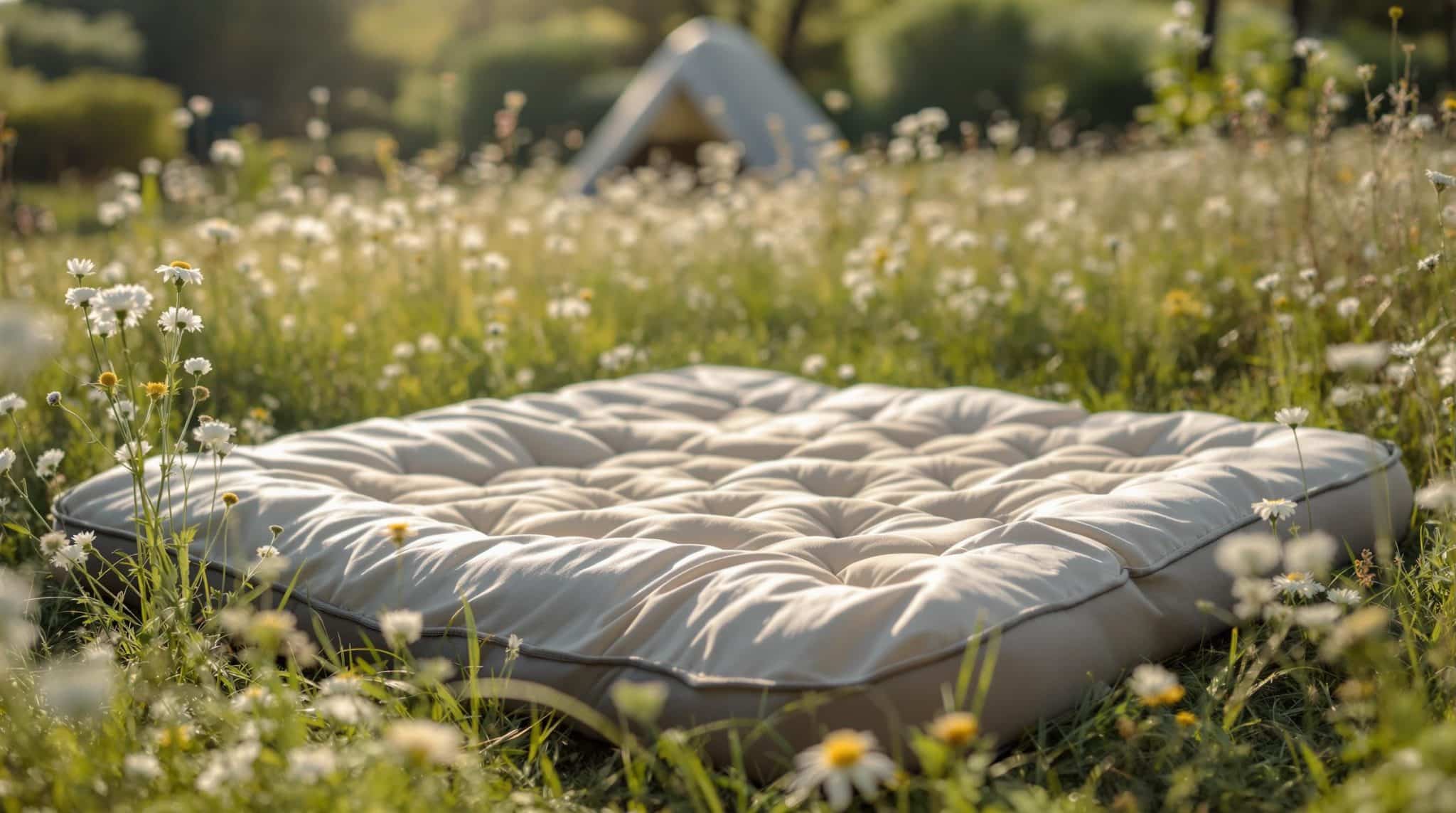 découvrez notre matelas de sol conçu pour offrir un confort nomade incomparable. léger et facile à transporter, il vous accompagne dans toutes vos aventures, que ce soit en camping, en festival ou chez des amis. profitez d'un sommeil réparateur où que vous soyez !
