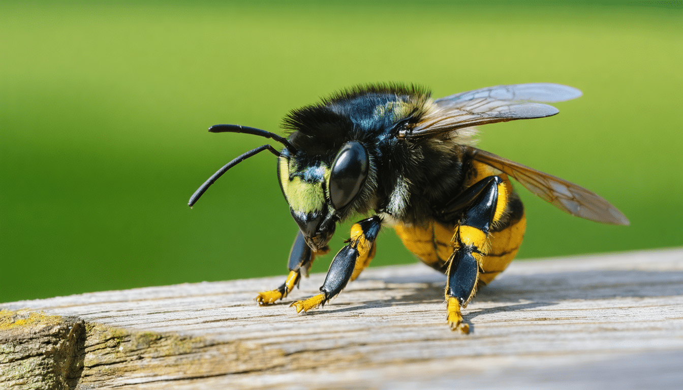 découvrez comment identifier la guêpe charpentière xylocopa, souvent confondue avec l’abeille, et protégez efficacement vos bois extérieurs contre ses dégâts.