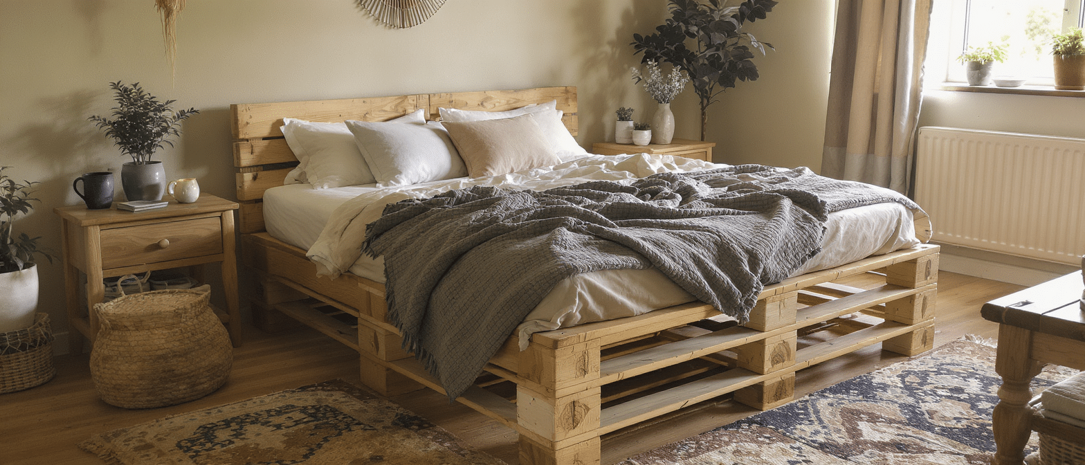apportez une note unique et écologique à votre intérieur grâce à un lit en palettes. découvrez comment transformer votre chambre en espace tendance et responsable facilement et avec style.