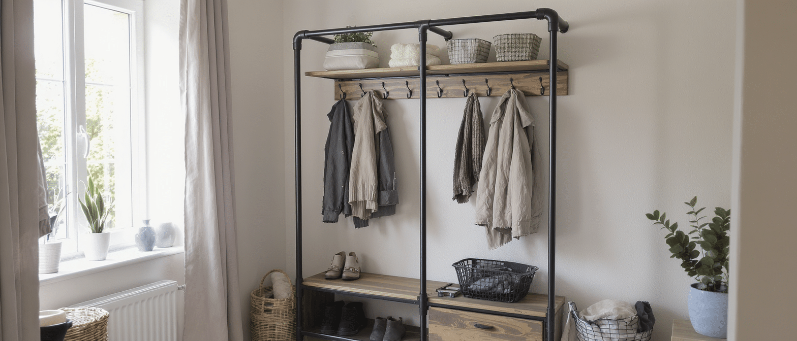 découvrez notre vestiaire d’entrée industriel, un meuble astucieux alliant fonctionnalité et charme unique pour organiser votre espace avec style.