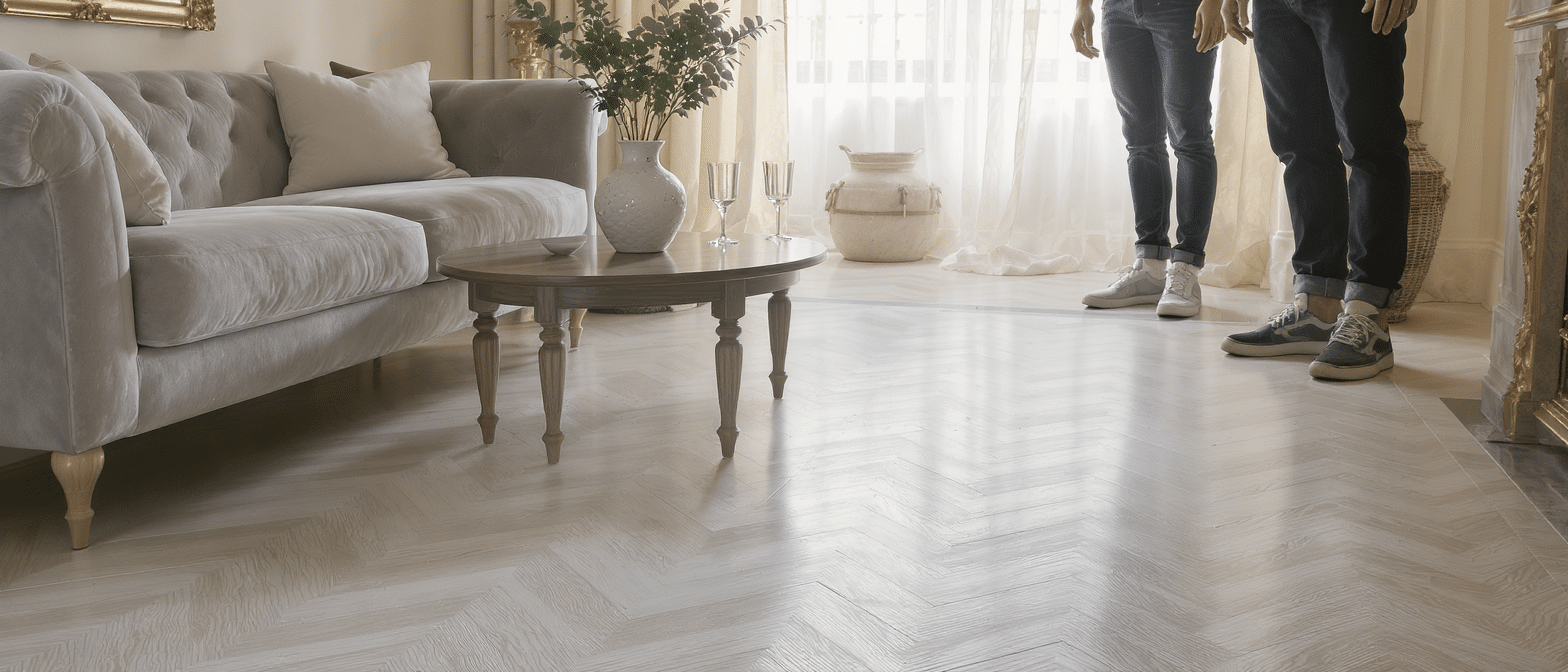 découvrez des inspirations d’intérieurs élégants sublimés par la beauté lumineuse d’un parquet blanc, pour un style moderne et raffiné.