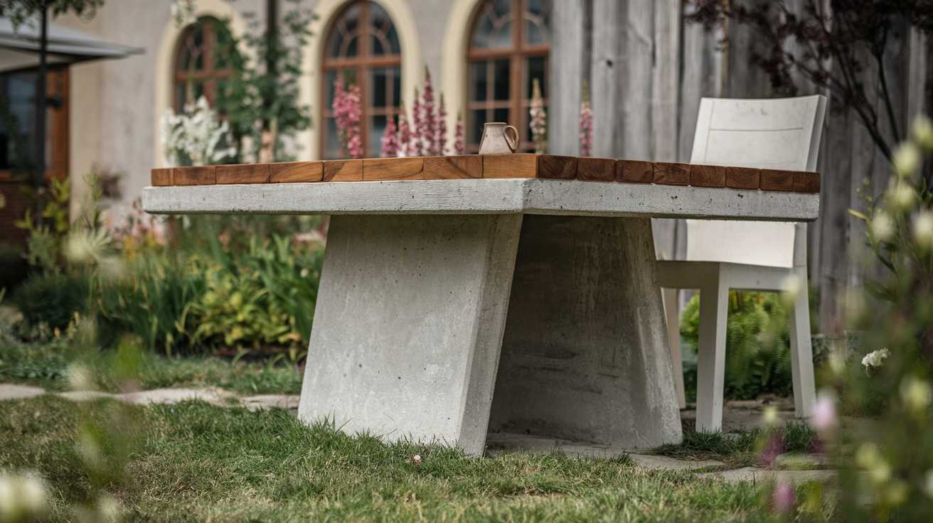 Découvrez la table en béton : alliez originalité, solidité et praticité au quotidien !