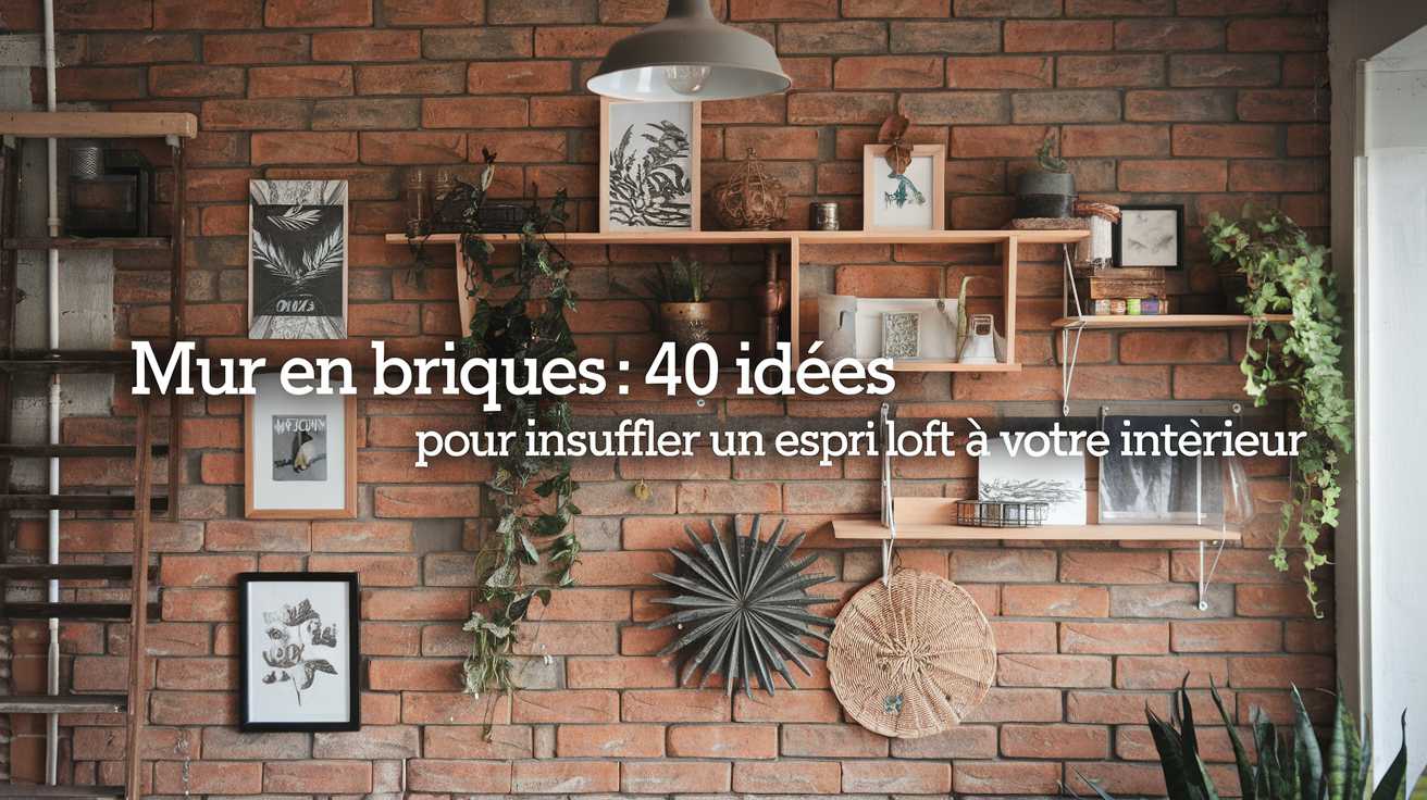 Mur en briques : 40 idées déco pour insuffler un esprit loft à votre intérieur