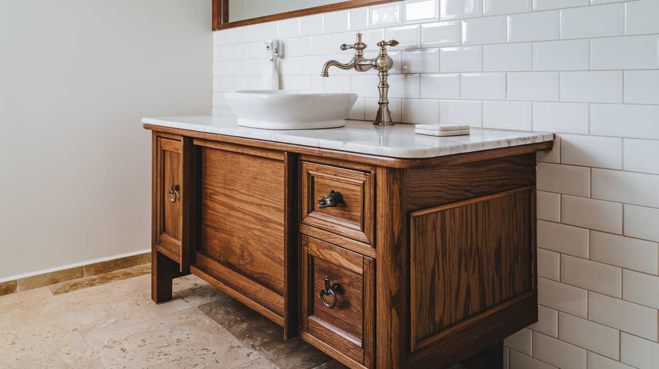 Meubles en bois massif pour salle de bain : alliez chaleur naturelle et élégance authentique