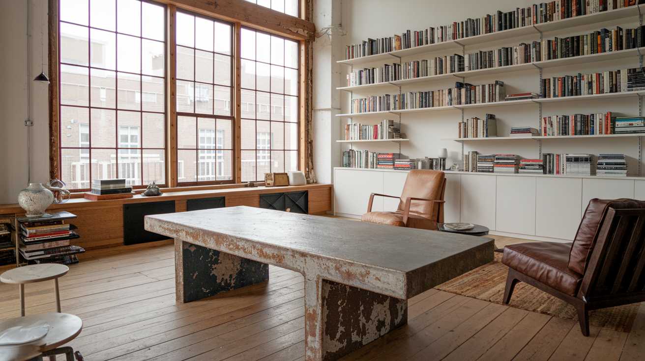 Apportez une touche loft à votre salon avec une table basse au style industriel