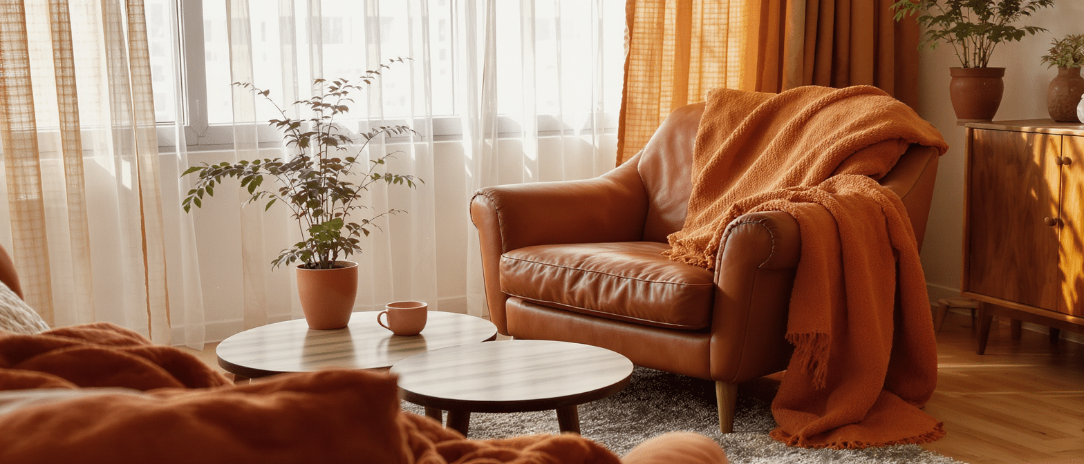 découvrez comment la couleur cognac apporte une touche d'élégance chaleureuse et sophistiquée à votre intérieur, sublimant chaque espace avec style et raffinement.