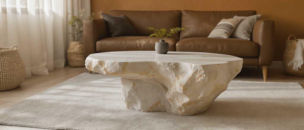 découvrez nos tables basses en travertin, alliant élégance naturelle et durabilité pour sublimer votre intérieur avec authenticité.