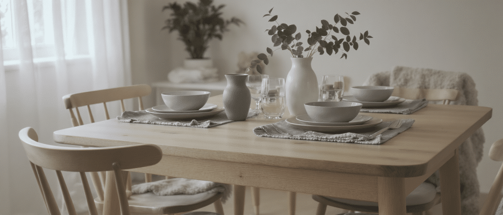 découvrez comment une table à manger scandinave peut transformer votre espace en un lieu chaleureux et convivial, alliant design épuré et confort pour partager des moments inoubliables.